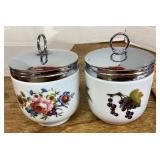 2 Royal Worcester porcelain egg coddlers
