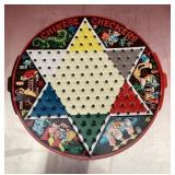 Tin litho Chinese checkers game