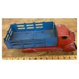 Marx dump truck with wooden wheels