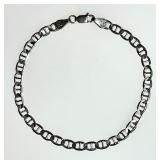 Sterling silver link bracelet