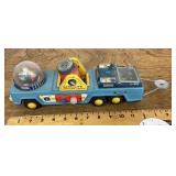 Tin satellite launching truck toy --made in Japan