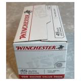 Winchester .45 Auto ammo --full box