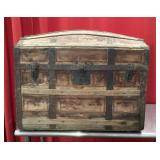 Antique camel back trunk