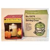 NEW serving oven & NEW Van Wyck juicer