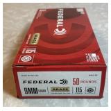 Federal 9mm Luger ammo --full box