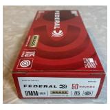 Federal 9mm Luger ammo --full box