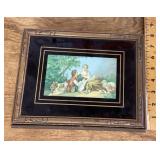 Decorated wooden jewelry box