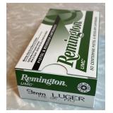 Remington 9mm Luger ammo --full box
