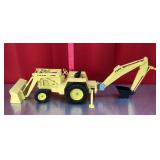 1973 Ertl Ford 7500 tractor with backhoe loader