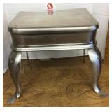 Metal footstool
