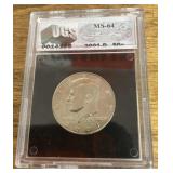 2001-D Kennedy uncirculated half dollar --graded