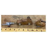 3 metal military toys