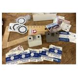 2 vintage View-Master viewers plus reels