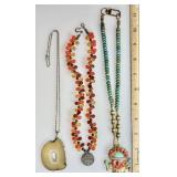3 costume jewelry necklaces