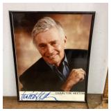 Charlton Heston autographed photo