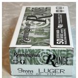 Remington 9mm Luger ammo --full box
