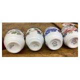 4 porcelain egg coddlers