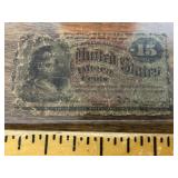 U.S. 15-cent fractional currency