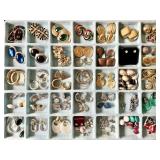 Large lot of pierced earrings