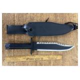 Survival knife with sheath