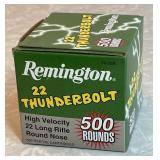 Remington .22 Thunderbolt long rifle ammo