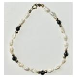 14k gold freshwater pearl bracelet