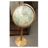 12" Globemaster floor globe on stand