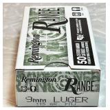 Remington Range 9mm luger ammo --full box