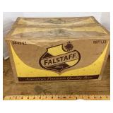 Empty Falstaff cardboard box