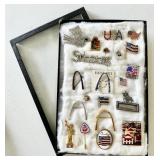 21 patriotic & St. Louis brooches & pins