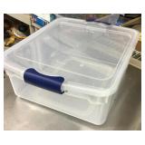 Small clear storage tote