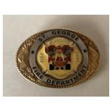 St. George Fire Department belt buckle