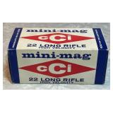 CCI mini mag .22 long rifle ammo --open box