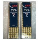 2 boxes CCI mini mag .22 long ammo --full boxes