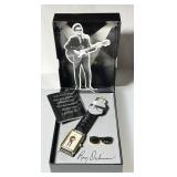 Roy Orbison collector watch and pin with box