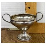 Weighted sterling sugar bowl