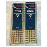 2 boxes CCI mini mag .22 long ammo --full boxes