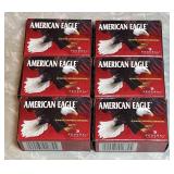 6 boxes American Eagle .22 long ammo --full