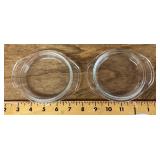 2 Pyrex glass lids