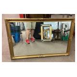 Large buffet mirror in gilt frame 53 x 30