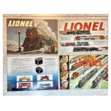 4 vintage Lionel Train catalogs 1947, 1951, 1953