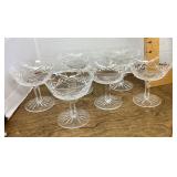 6 Waterford crystal sherbet bowls