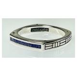 Ava Yetter sterling silver lapis lazuli square rin