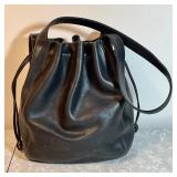 Black Coach Lexington drawstring bucket bag
