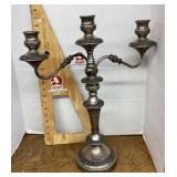 Silverplate candelabra
