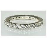 Sterling silver ring with CZs