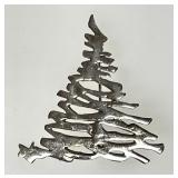Sterling silver evergreen tree brooch