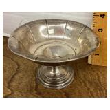 Weighted sterling footed bowl