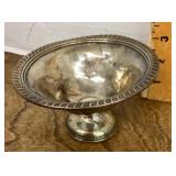 Weighted sterling footed compote