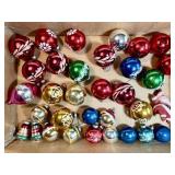 Group of vintage Christmas ornaments
